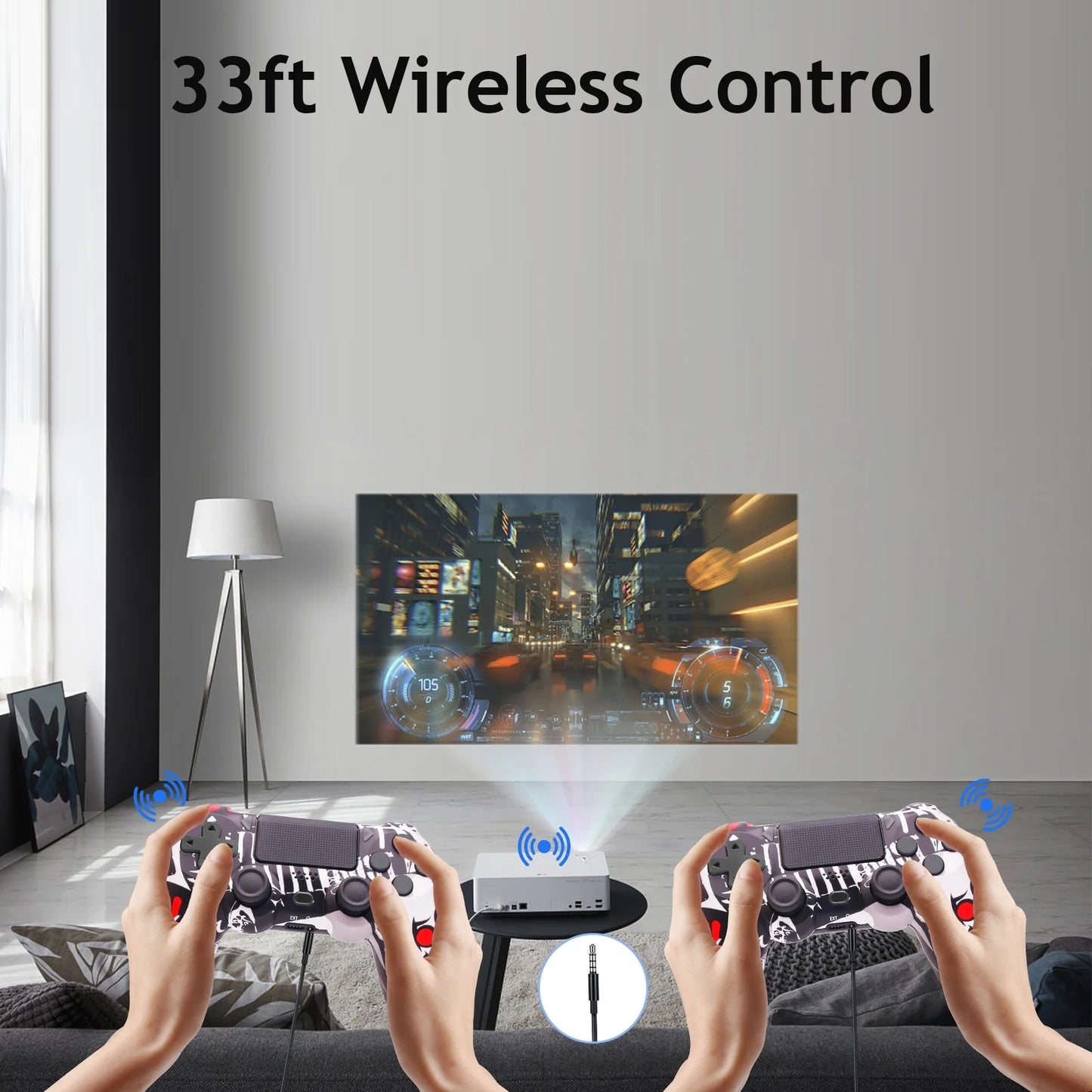 Wireless Controller for P4, Remote Control Compatible with P-4/P-4 Slim/P-4 Pro/Pc (Red Eyes Skull)