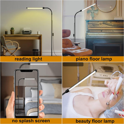 LED Floor Lamp Bright, Reading Floor Lamp for Home Office, Lash Lamp, Tattoo ...