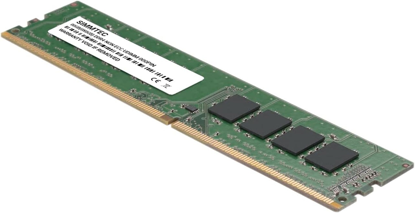 Simmtec RAM 32GB (2X16Gb) DDR4 3200Mhz DIMM PC4-25600 UDIMM Non-Ecc CL22 1.2V 288-Pin Desktop Computer RAM Memory Upgrade Kit