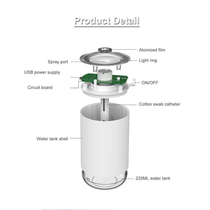 Portable USB Mini Humidifier Desktop Humidifier Silent Humidifier