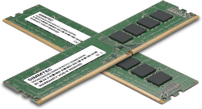 Simmtec RAM 32GB (2X16Gb) DDR4 3200Mhz DIMM PC4-25600 UDIMM Non-Ecc CL22 1.2V 288-Pin Desktop Computer RAM Memory Upgrade Kit