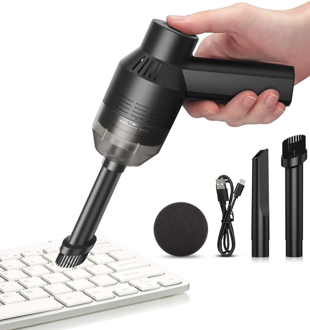 [Upgrade] Mini Vacuum Cordless Vacuum Keyboard Cleaner Rechargeable,For Cleaning Dust,Hair,Crumbs,Eraser Scrap,Laptop,Pet House,Sewing Machine