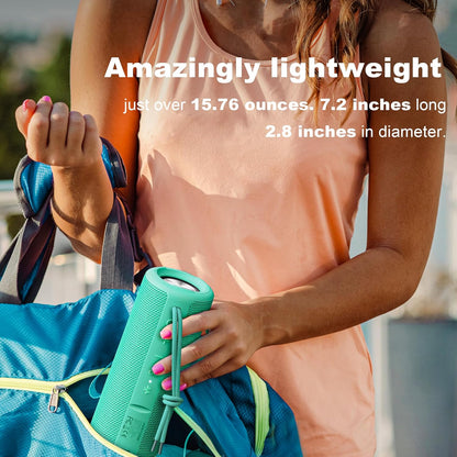 Boombox Portable Bluetooth Speaker Gifts for Her Him Women Men - Green